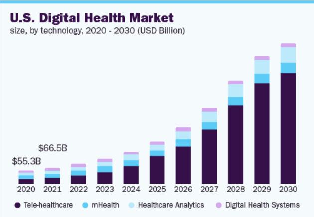 Future Growth of Digital Technology in Healthcare: 